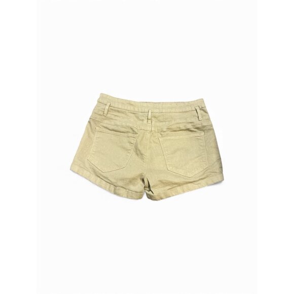 Refuge Womens Olive Green High-Waisted Button Front Shorts Size 8 82% Cotton Ble - Picture 3 of 4